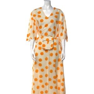 RHODE Polka Dot Print Long Dress